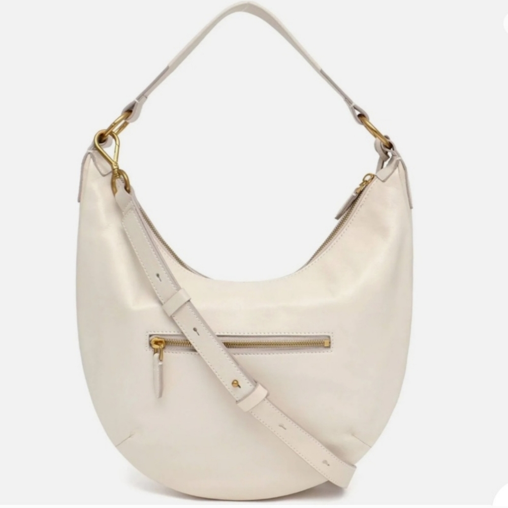 Margot Savannah Leather Hobo Crossbody Bag
